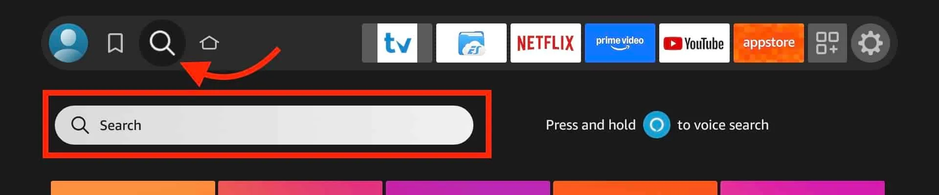 IBO Player running on Amazon Fire Stick