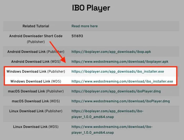 IBO Player on Windows desktop